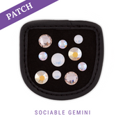 Sociable Gemini  rijhandschoen patch zwart