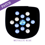 Metallic Blue by Clara Hegmann Patch zwart